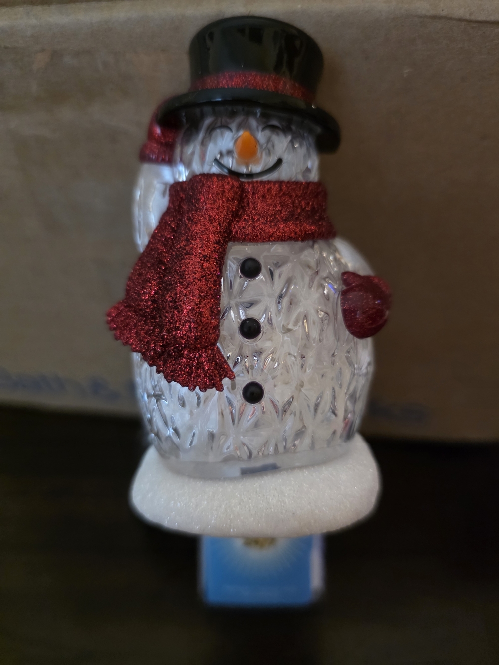 Bath & Body Works Twinkling Snowman Fragrance Oil Plug In Brand New